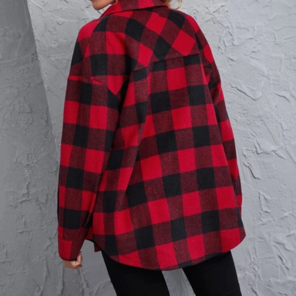 Autumn Buffalo Print Flannel Jacket - Picture 3 of 7